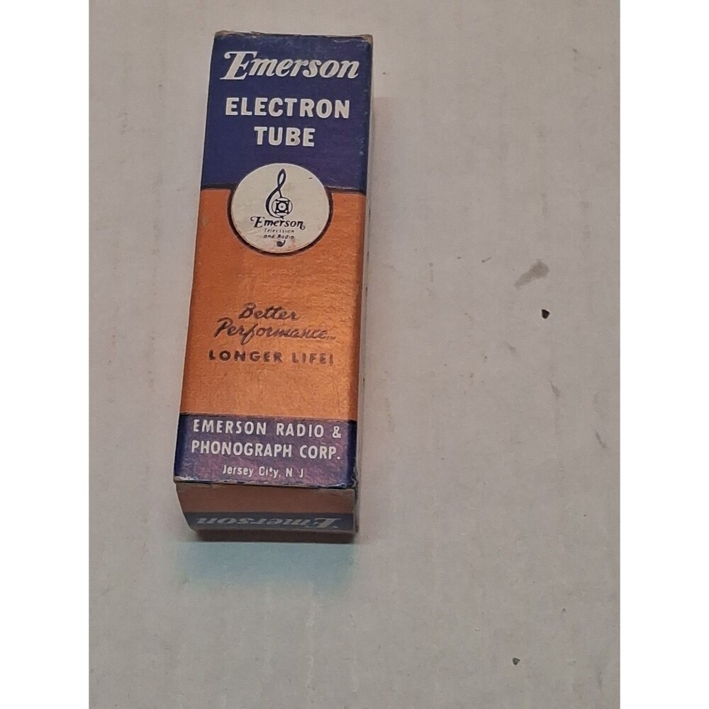 1 NOS EMERSON 5AQ5 Vintage Radio tube